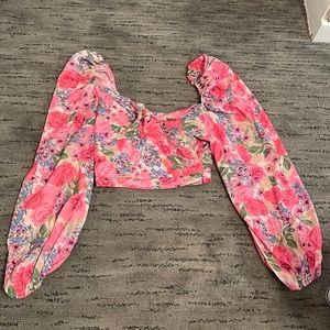 Floral crop top